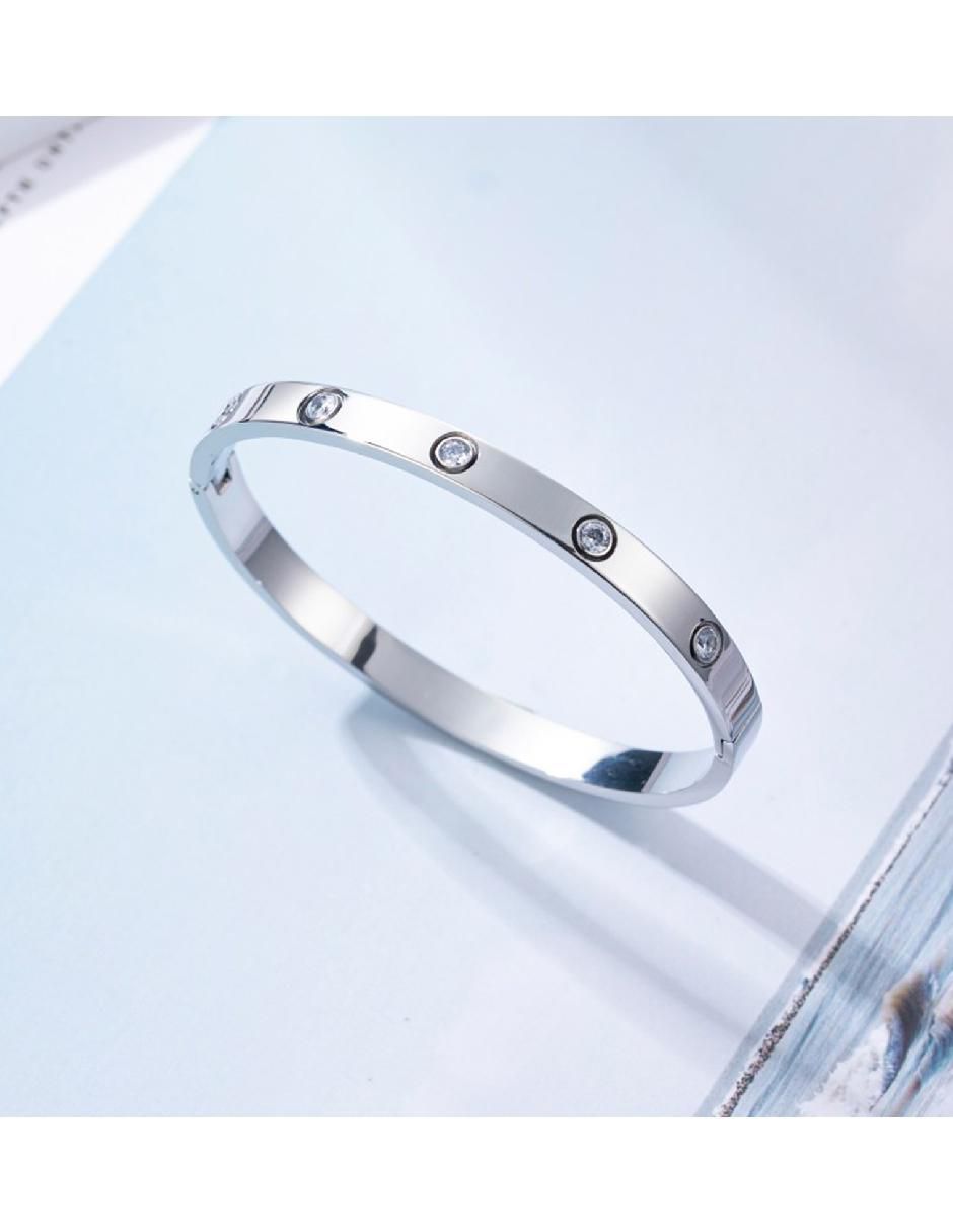 Pulsera clepsidra de acero inoxidable ninguna con acabado acero inoxidable