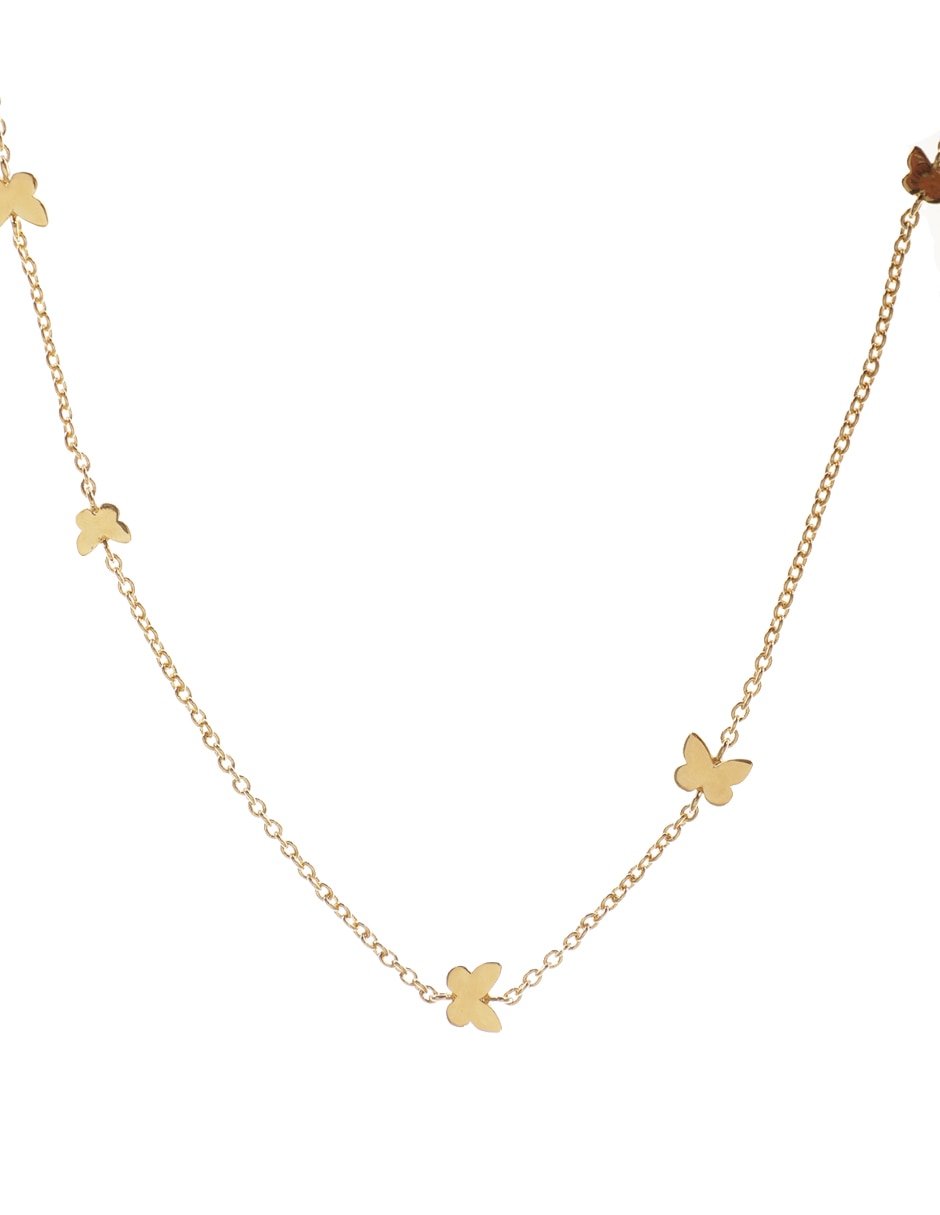 Collar de mariposa de baño de oro 18 K 1