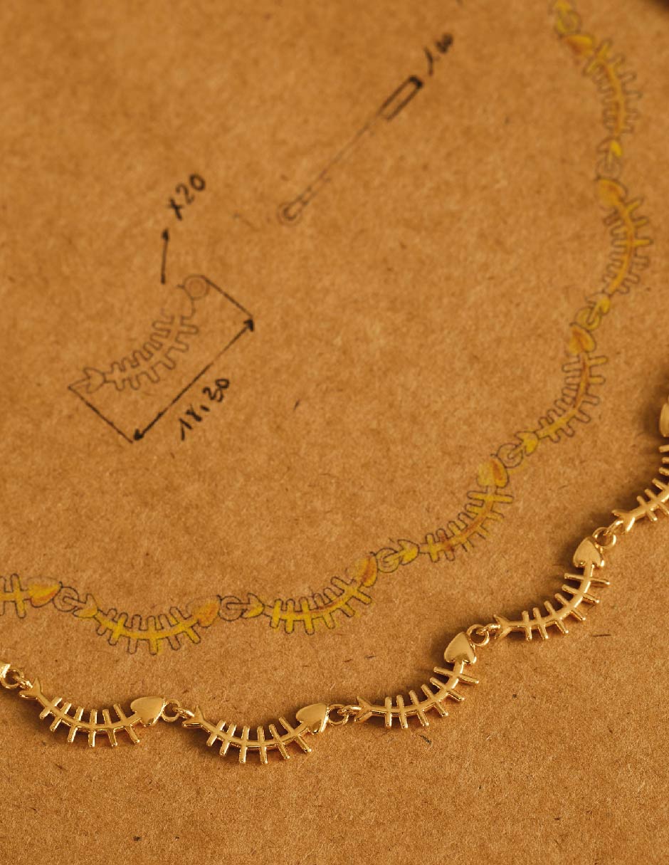 Collar de baño de oro 2