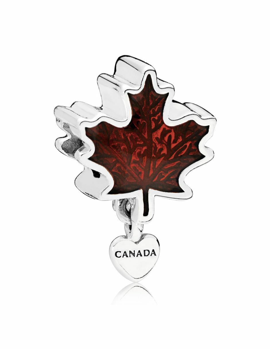 Charm de hoja moments de plata P 925