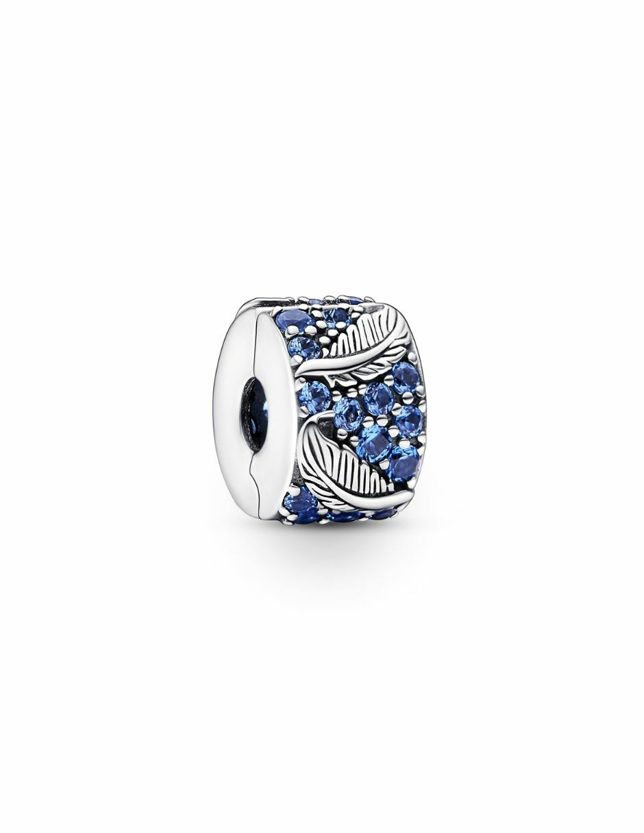 Charm circular moments de plata P 925 cristal