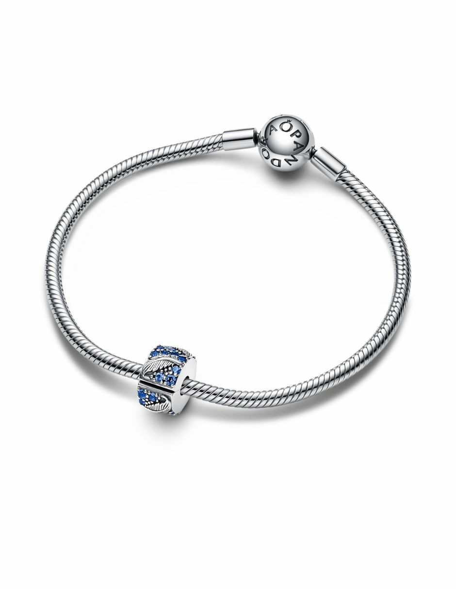 Charm circular moments de plata P 925 cristal 3