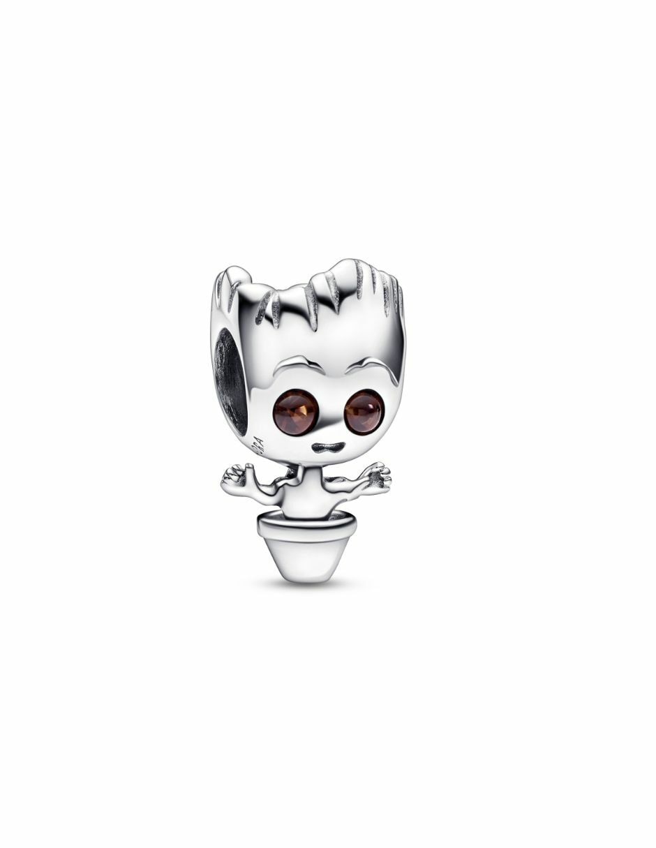 Charm de personaje marvel x de plata P 925 cristal