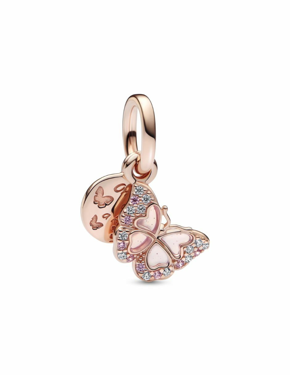 Charm de mariposa moments de plata P 925
