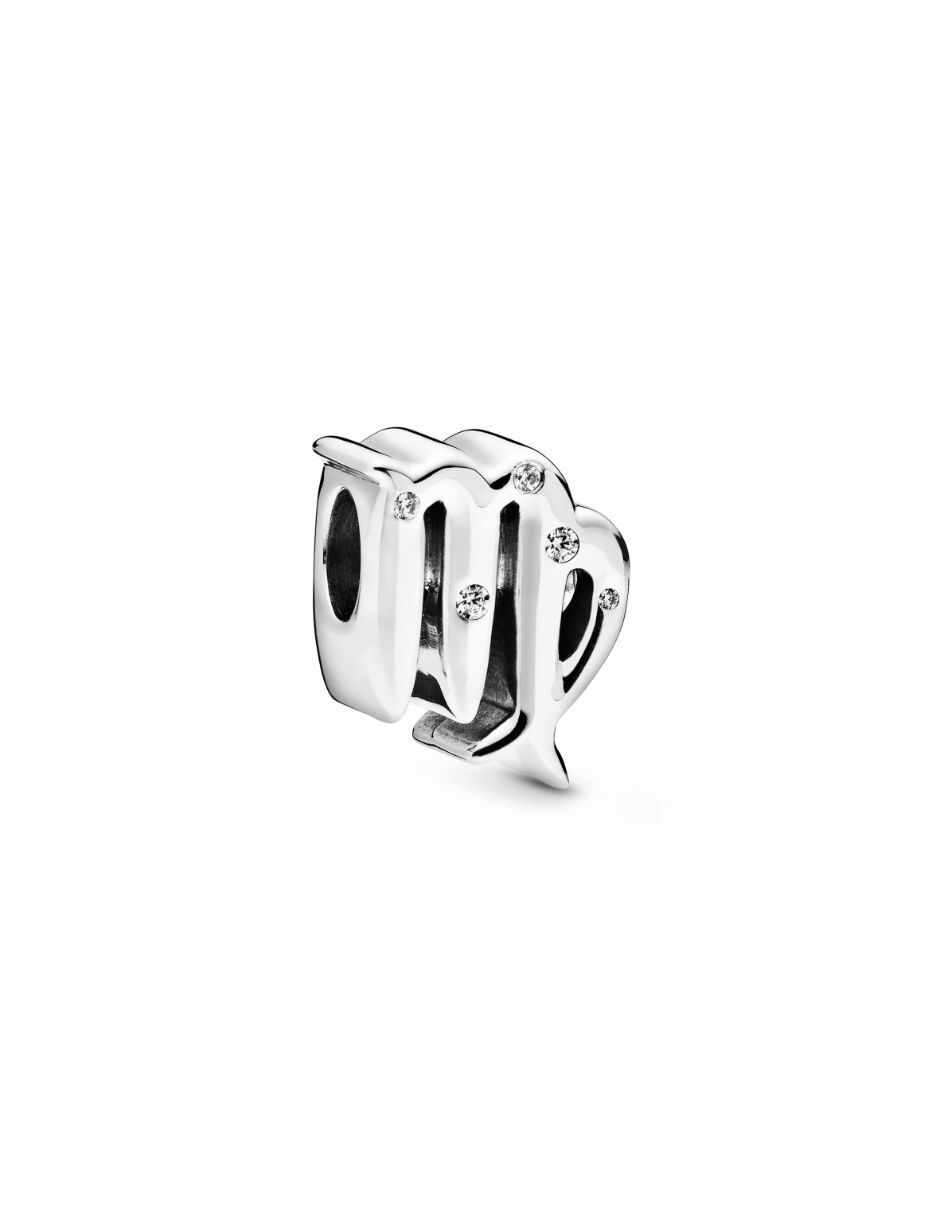 Charm de virgo moments de plata P 925 zirconia cúbica