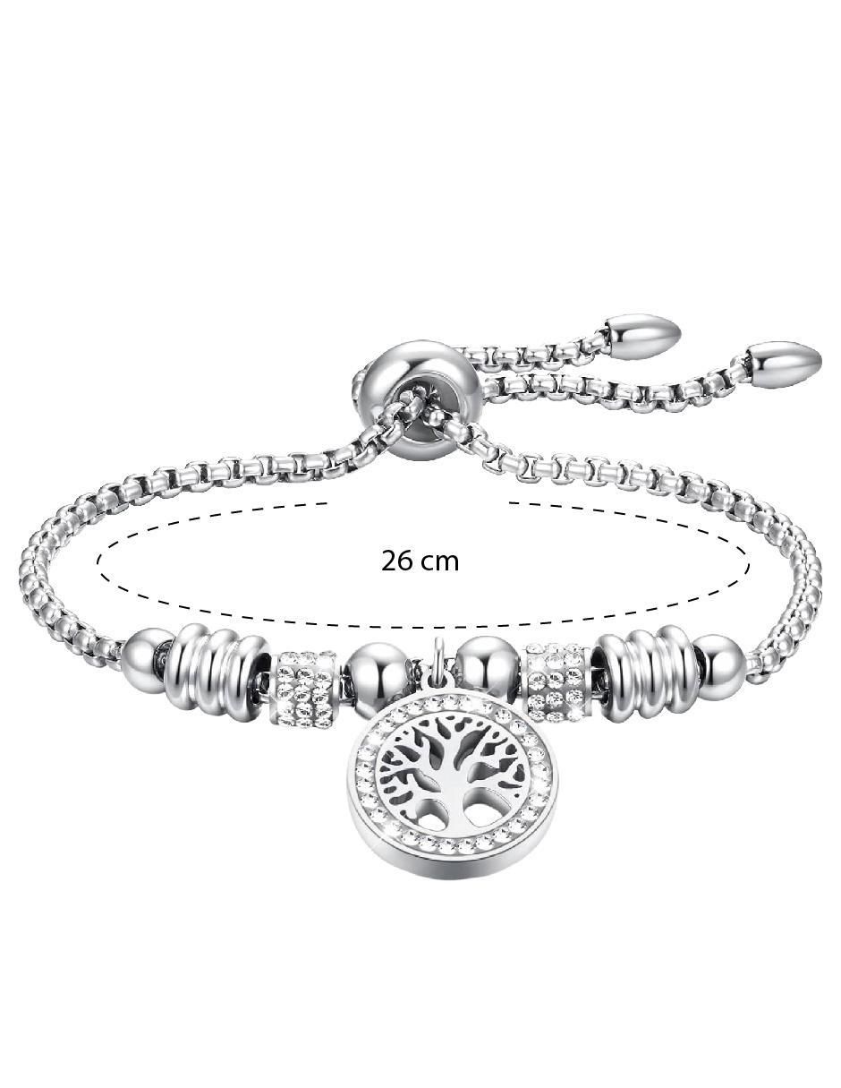 Pulsera clepsidra de acero inoxidable ninguna con acabado acero inoxidable