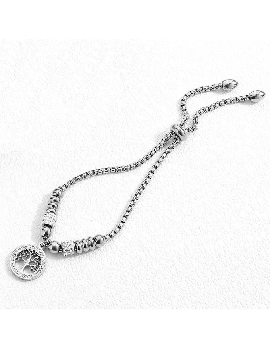 Pulsera clepsidra de acero inoxidable ninguna con acabado acero inoxidable