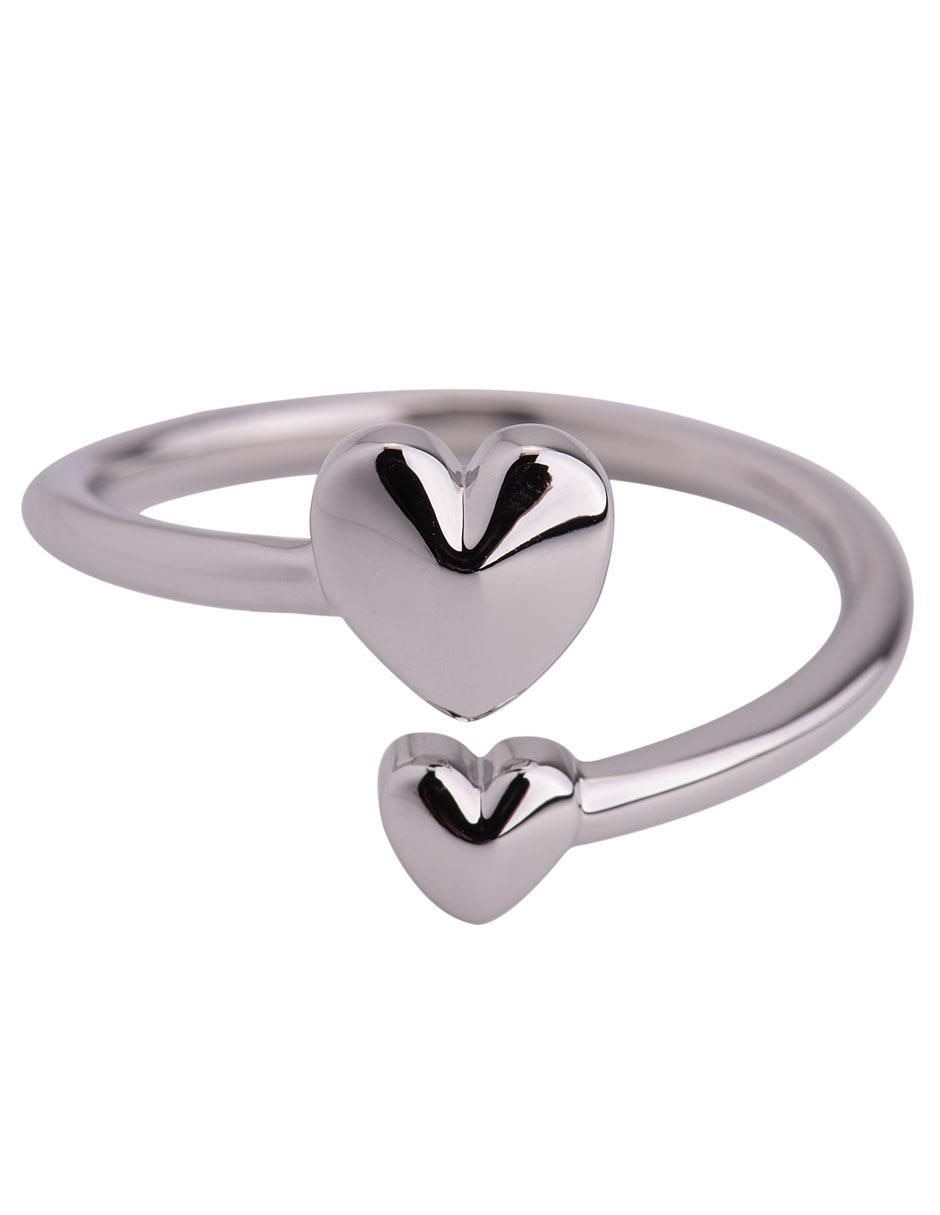 Anillo de corazón zirconia cúbica brillante