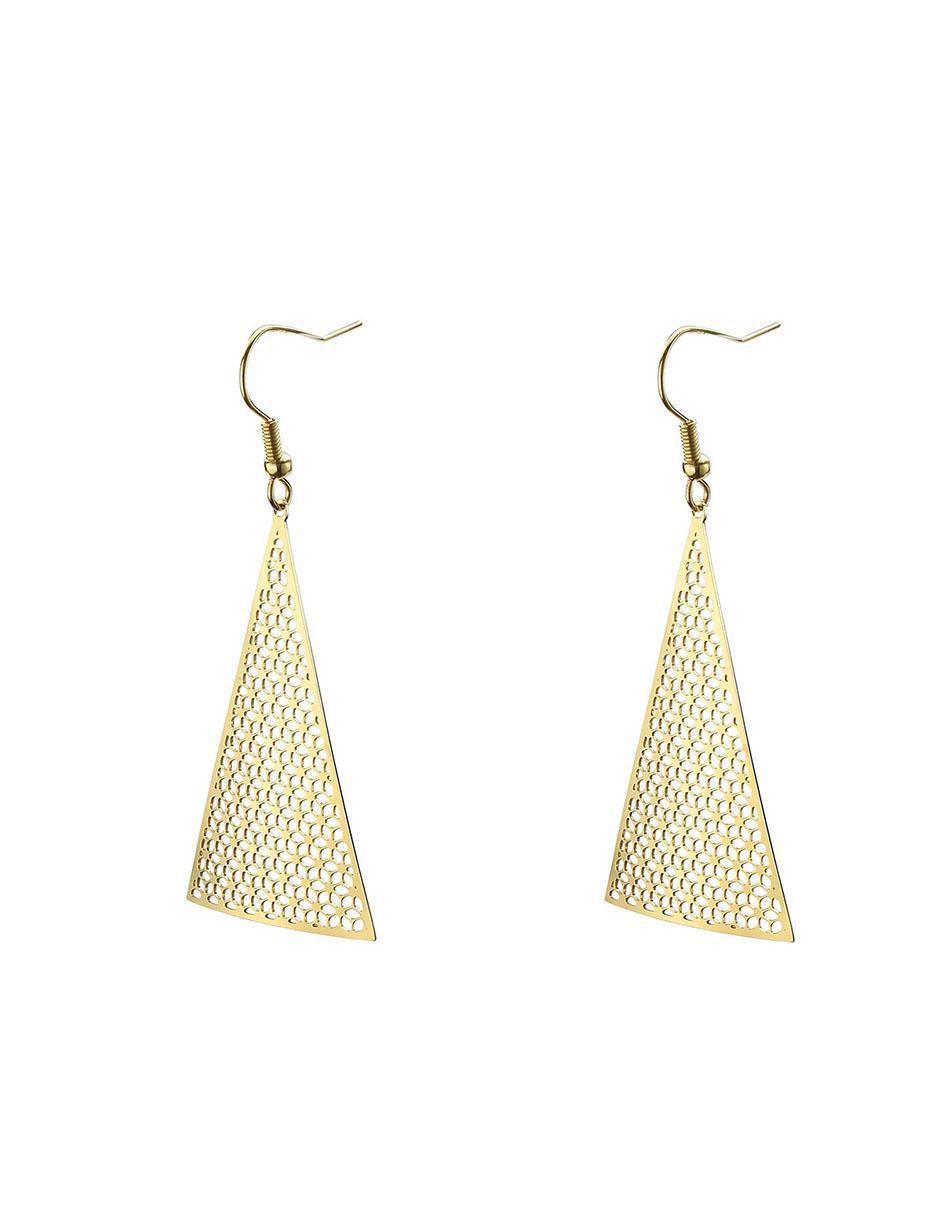 Aretes de triángulo con acabado brillante 3