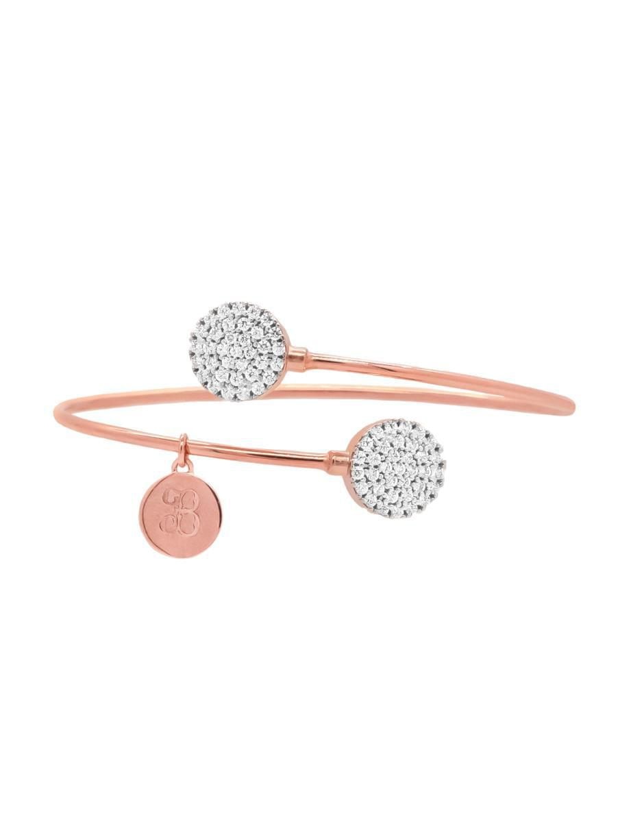 Brazalete de plata con zirconia Destellos 1