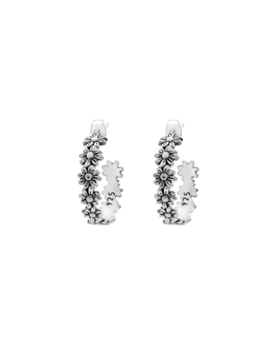 Arracadas de flor de plata P 925 1