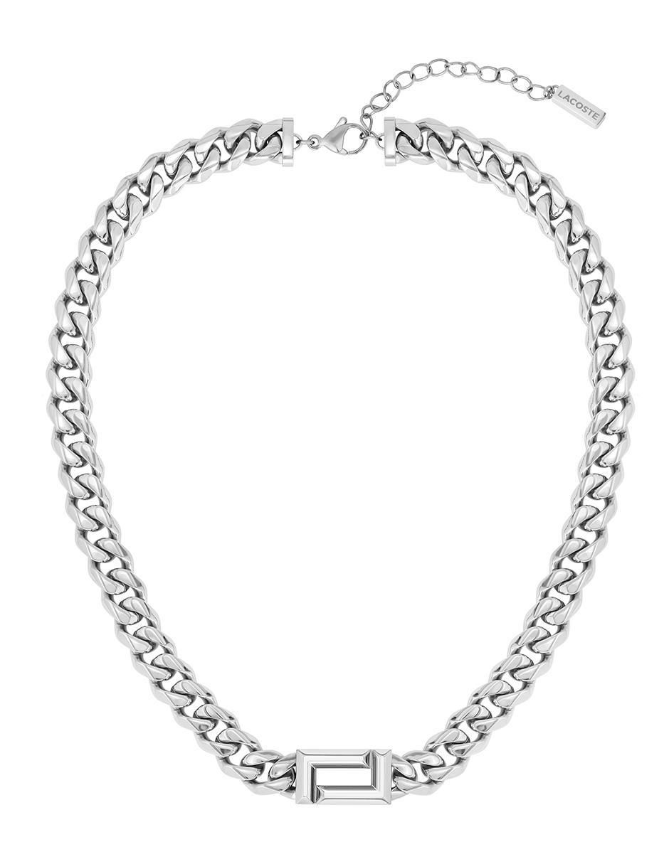 Collar lacoste fundament de acero inoxidable sin kilataje