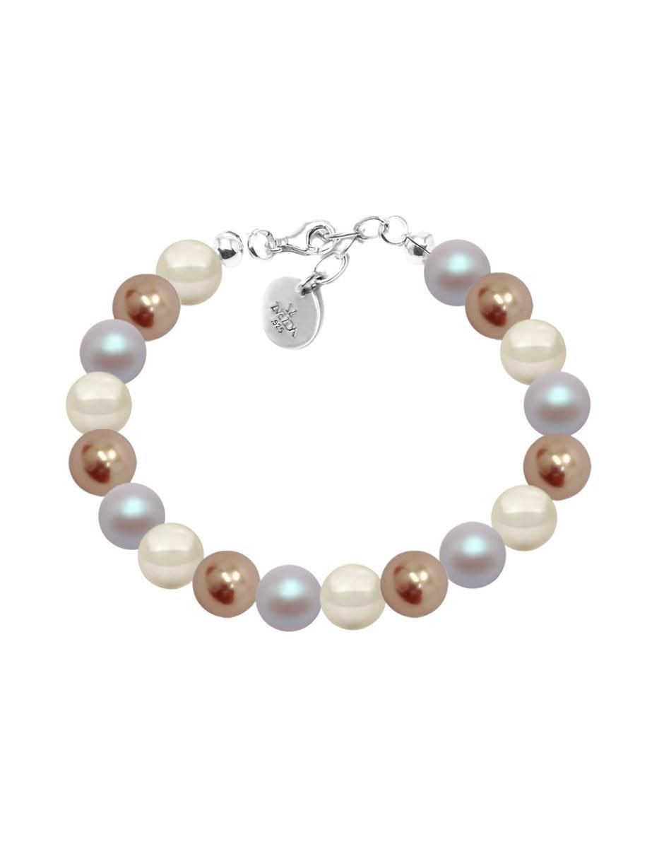 Aretes, collar y pulsera Pearls de plata P925 cristal 4
