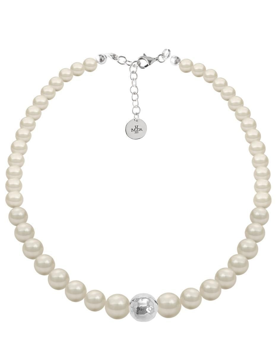 Aretes y collar Pearls de plata P925 cristal 2