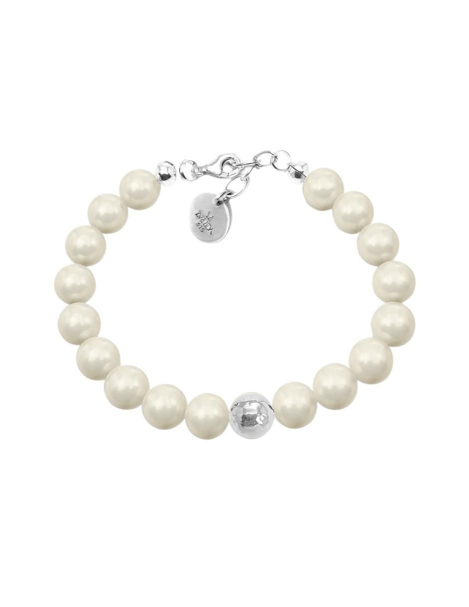 Aretes, collar y pulsera Pearls de plata P925 cristal 2