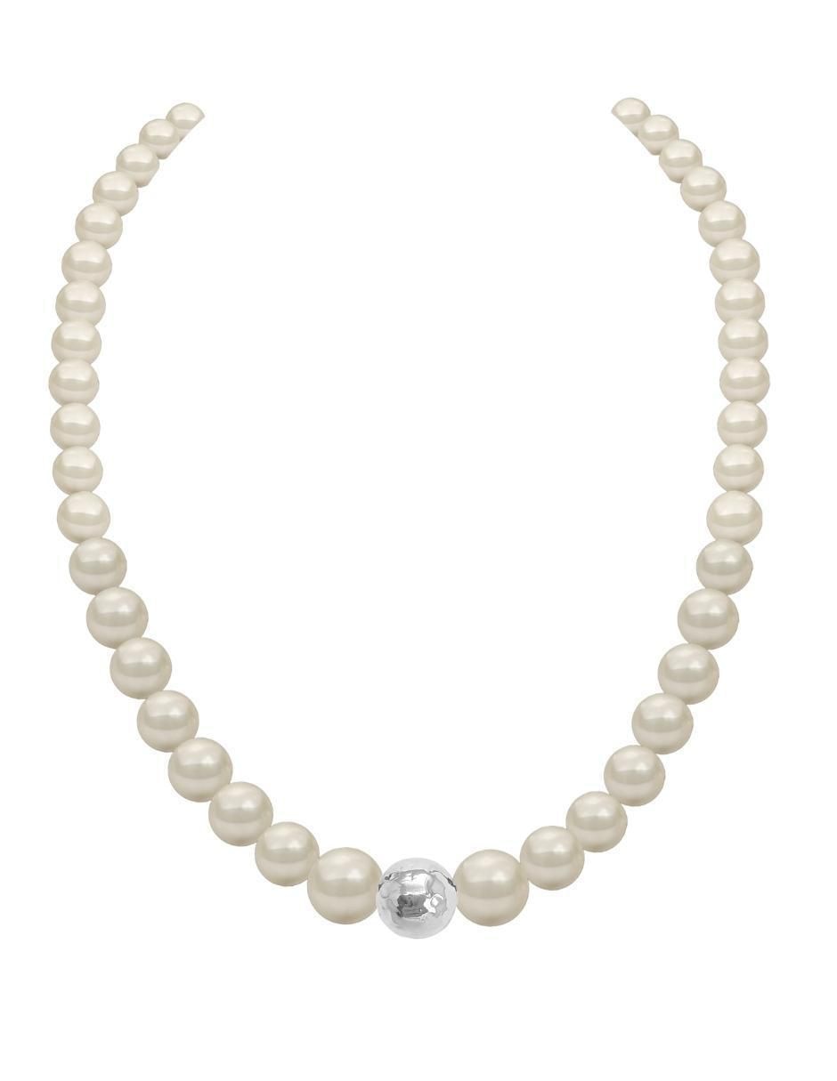Aretes, collar y pulsera Pearls de plata P925 cristal 4