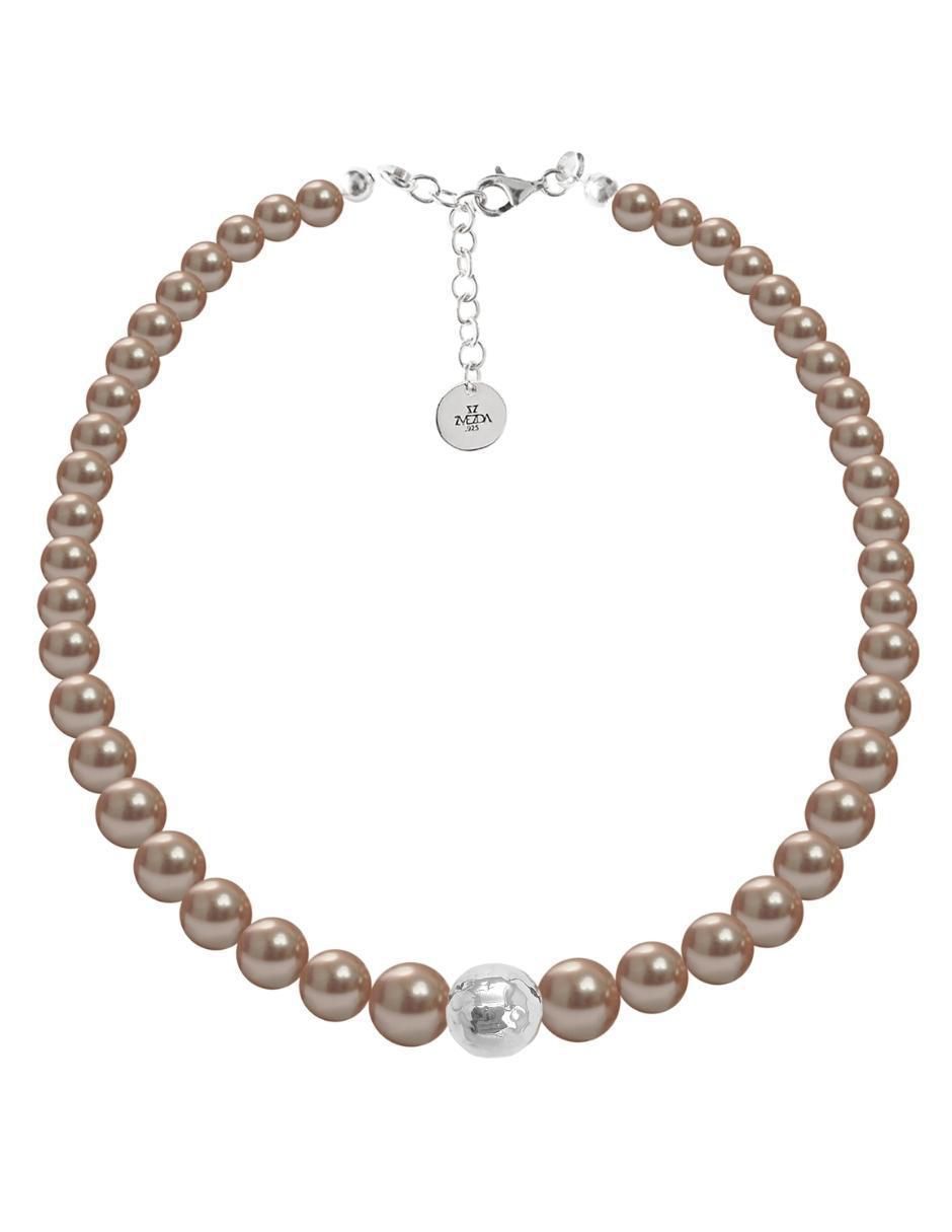 Aretes, collar y pulsera Pearls de plata P925 cristal 4