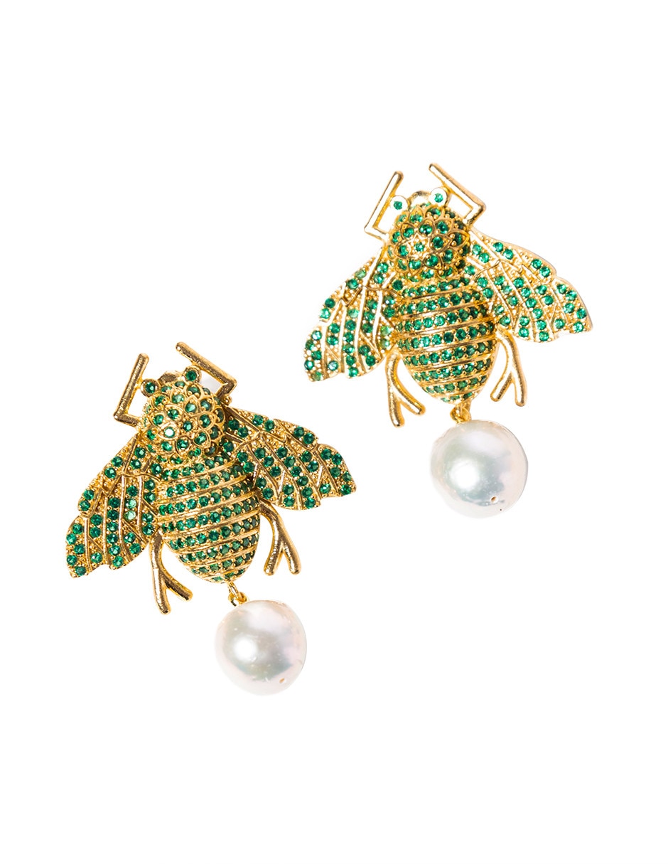ARETES DANI, UNITALLA, VERDE ESMERALDA