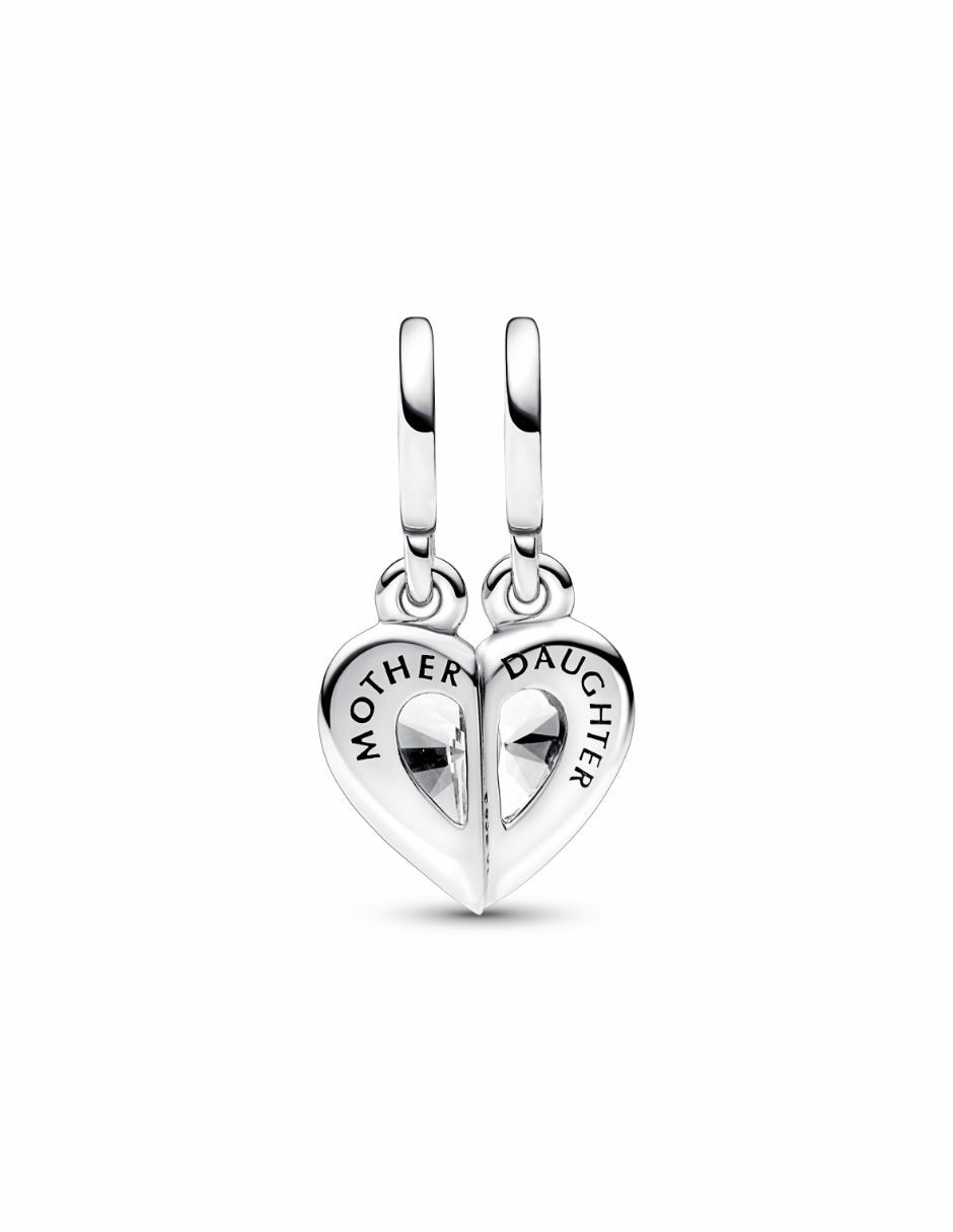 Charm de corazón Moments de plata zirconia cúbica 2