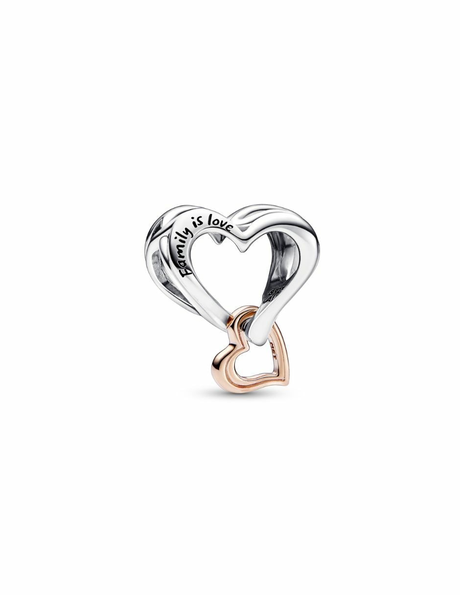 Charm de corazón Moments de plata zirconia cúbica