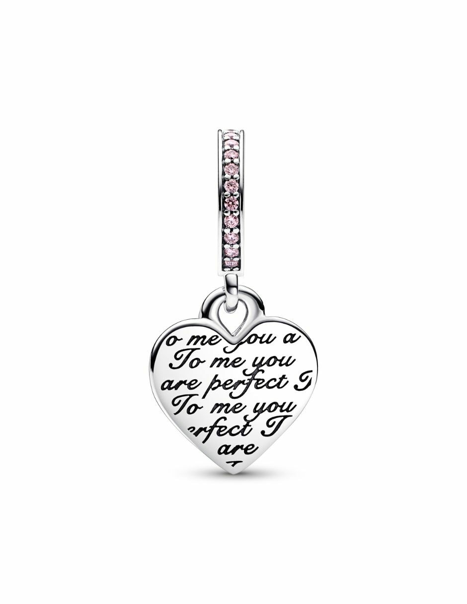 Charm de corazón Moments de plata zirconia cúbica 2