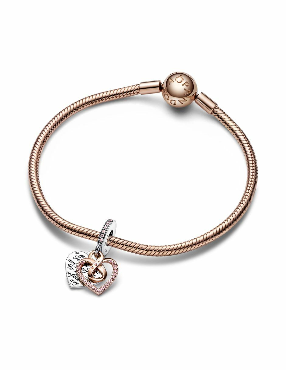 Charm de corazón Moments de plata zirconia cúbica 3