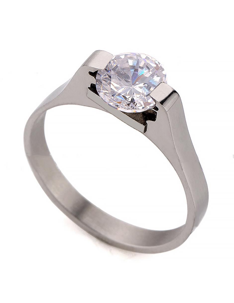 Anillo con gema cristal brillante Anillo con gema cristal brillante