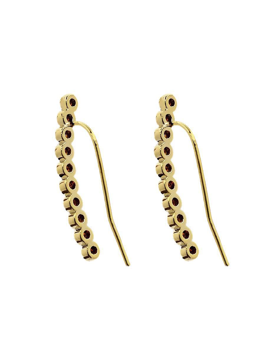 Aretes con acabado brillante zirconia 2