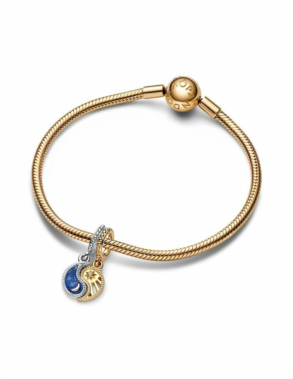 Charm semicircular moments de plata P 925 zirconia cúbica 2