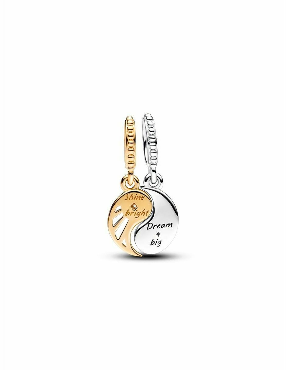 Charm semicircular moments de plata P 925 zirconia cúbica 3