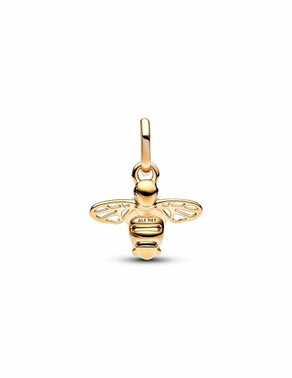 Charm de abeja moments de plata 18 K zirconia cúbica 3