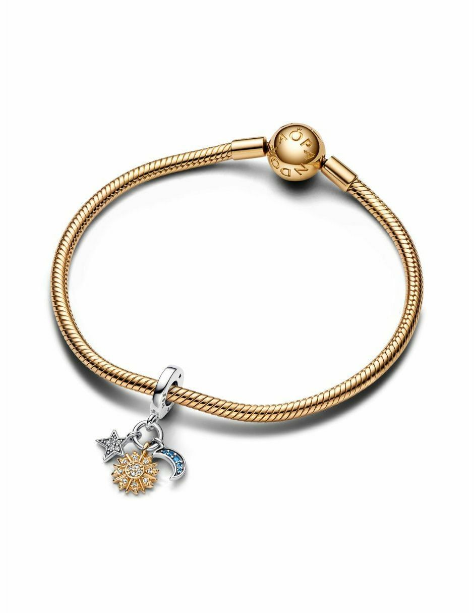 Charm de estrella moments de plata P 925 zirconia cúbica 3