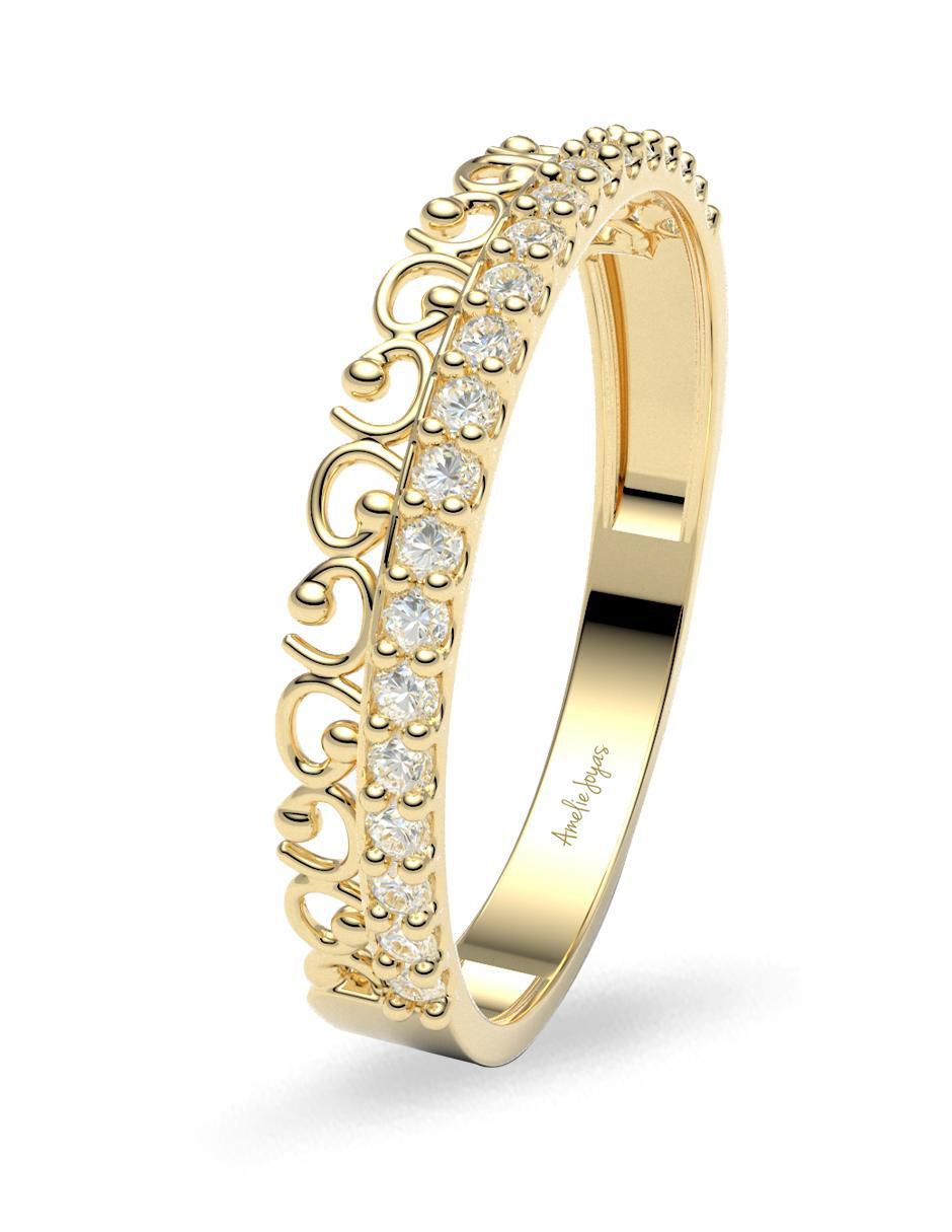 Churumbela "de (si aplica)" redondo amelie joyas *sin colección sin licencia 14 k "de" oro zirconia