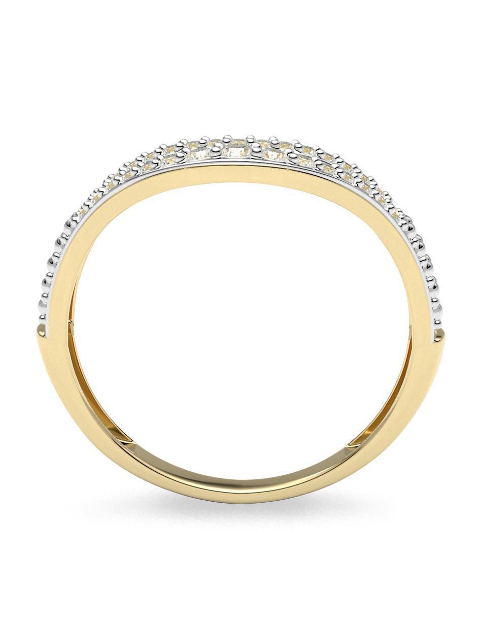Anillo "de (si aplica)" redondo amelie joyas sin colección sin licencia 14 k "de" oro zirconia