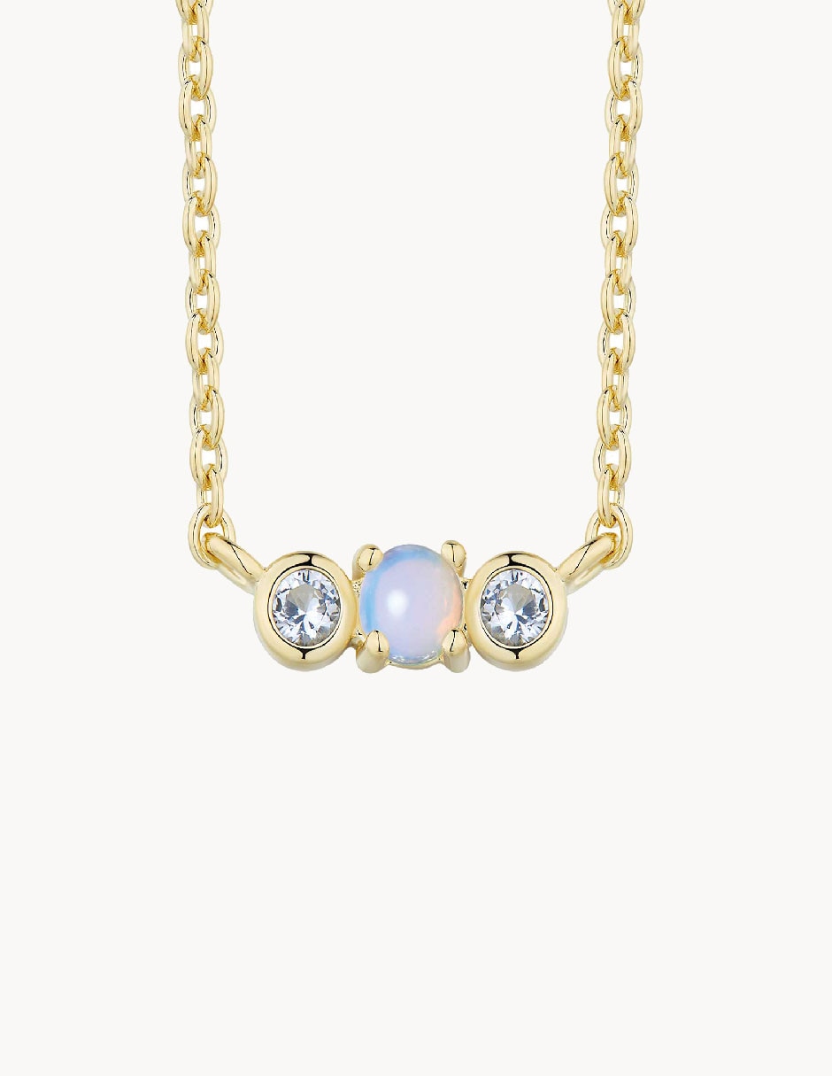 Collar Moon de baño de oro 18 K