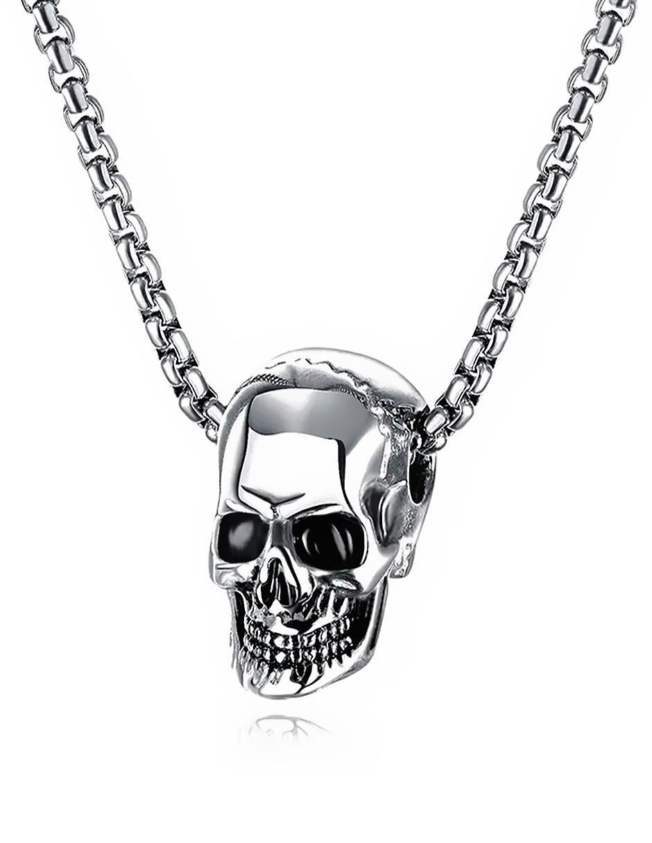 Collar "de (si aplica)" calavera clepsidra ninguna "de" acero inoxidable