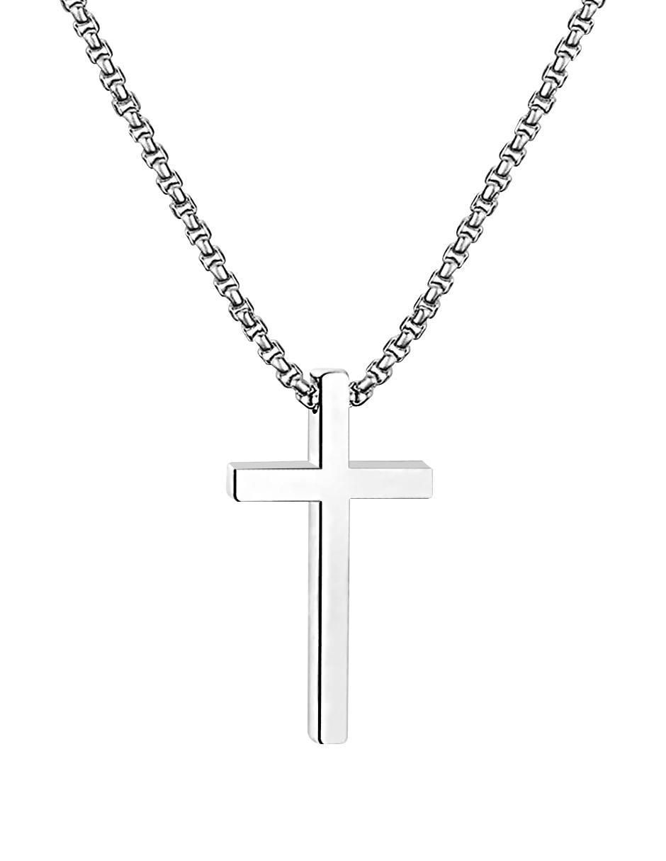 Collar "de (si aplica)" cruz clepsidra ninguno "de" acero inoxidable