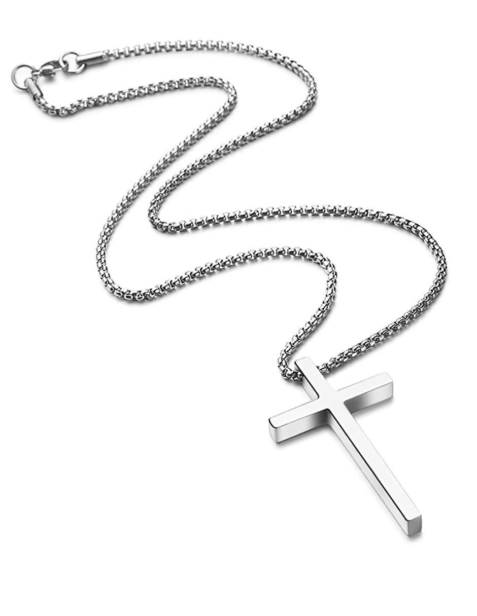Collar "de (si aplica)" cruz clepsidra ninguno "de" acero inoxidable