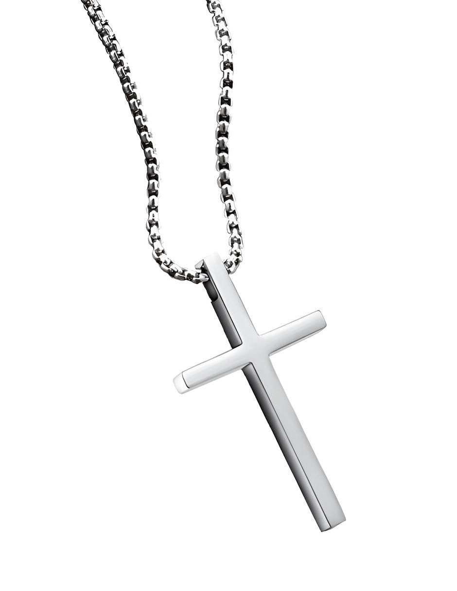 Collar "de (si aplica)" cruz clepsidra ninguno "de" acero inoxidable