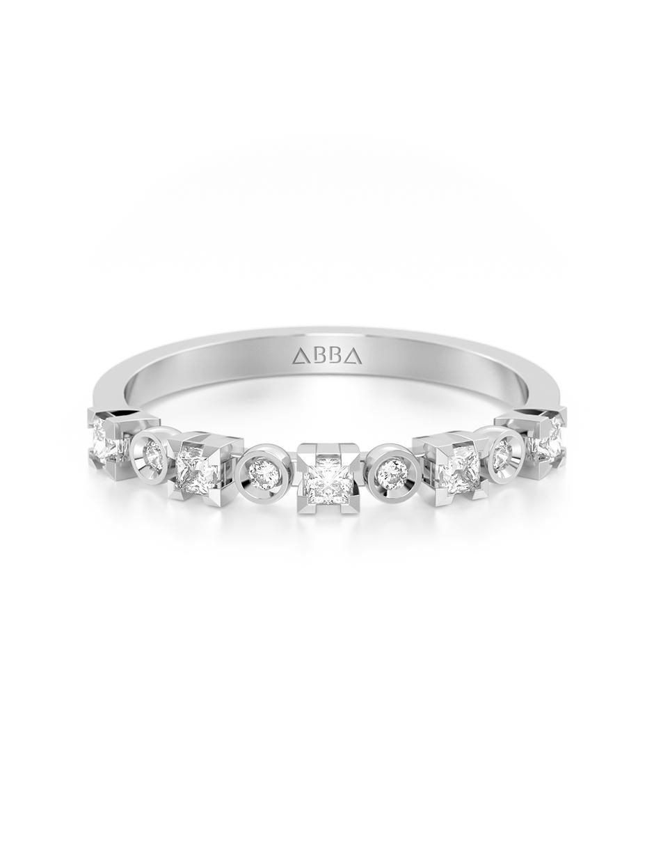 Churumbela geométrica 10 k de oro zirconia pavé Churumbela geométrica 10 k de oro zirconia pavé