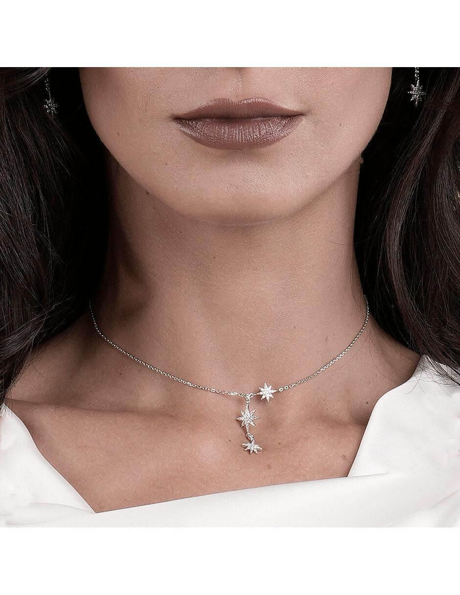Cadena de estrella de plata P 925 2