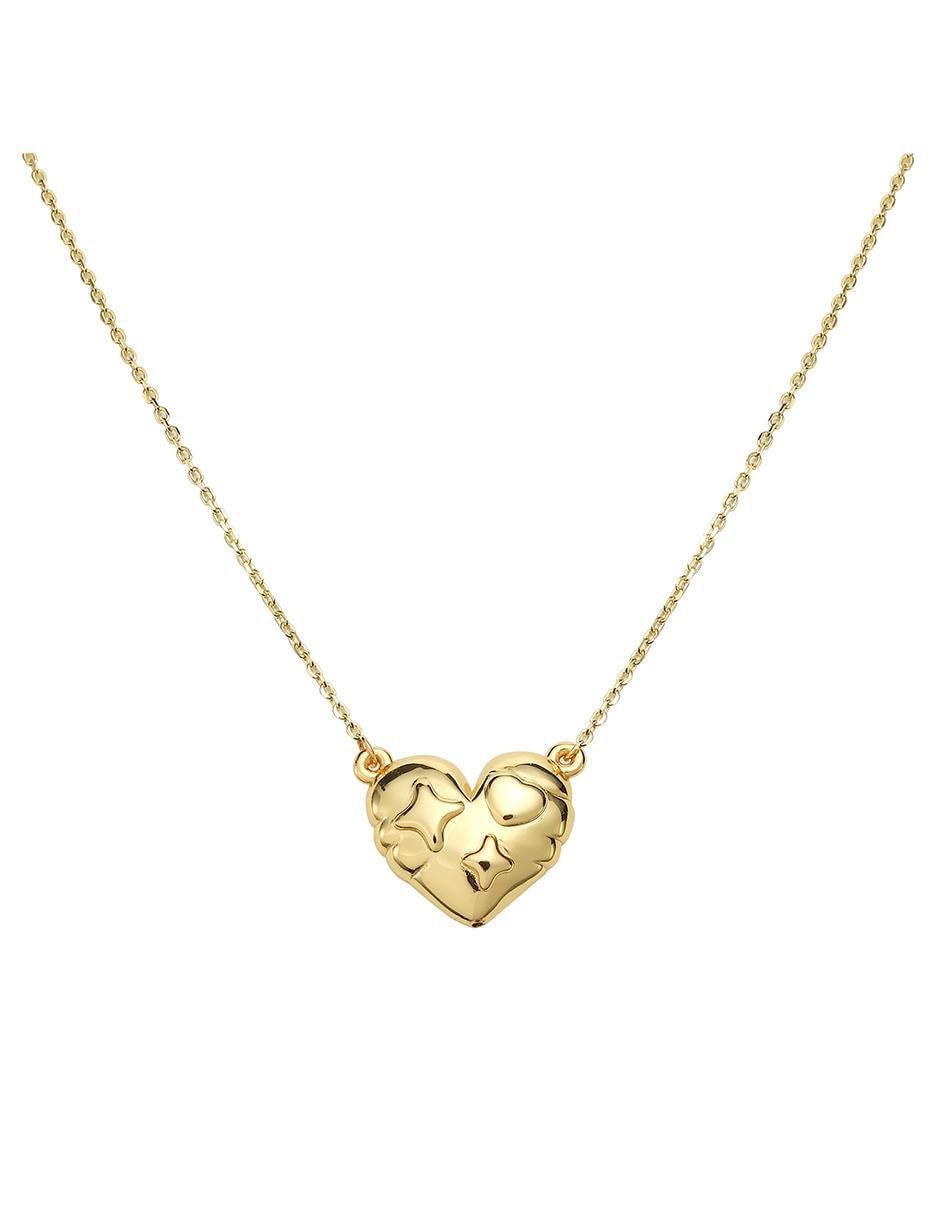 Cadena de corazón Gold de plata P 925 Cadena de corazón Gold de plata P 925