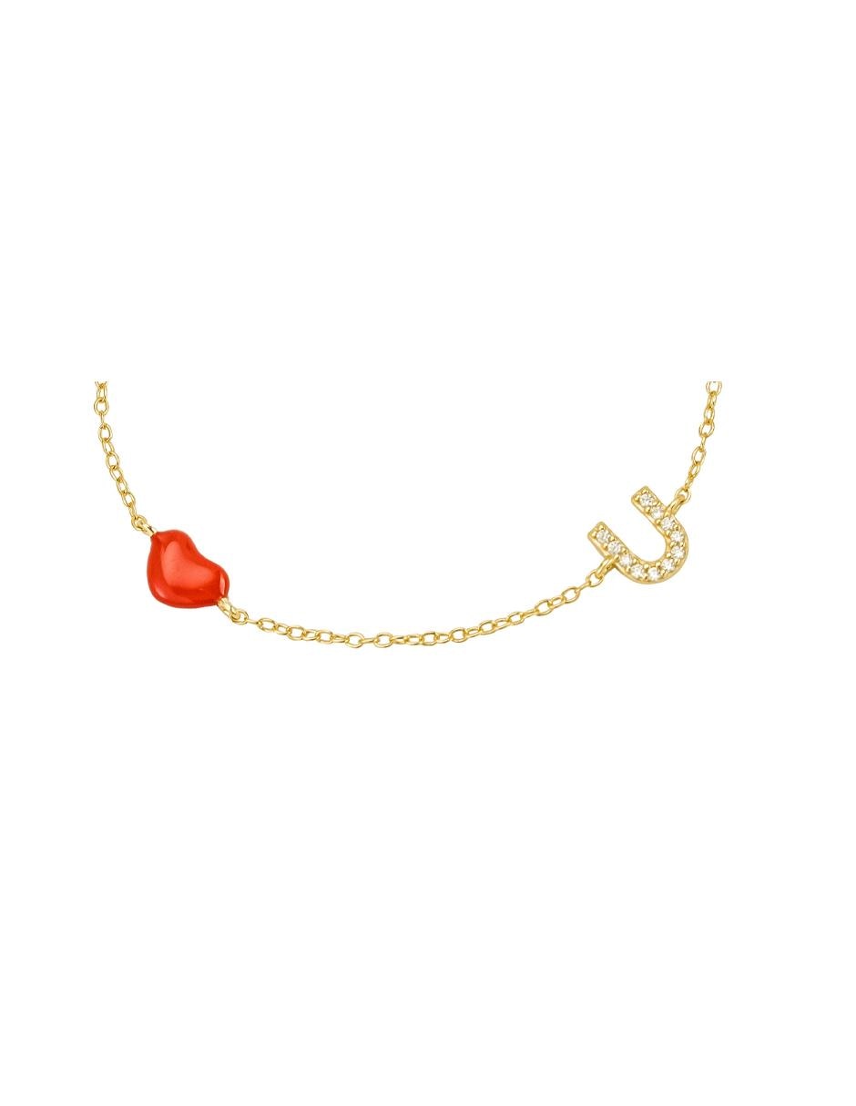 Pulsera de plata con acabado baño de oro 2