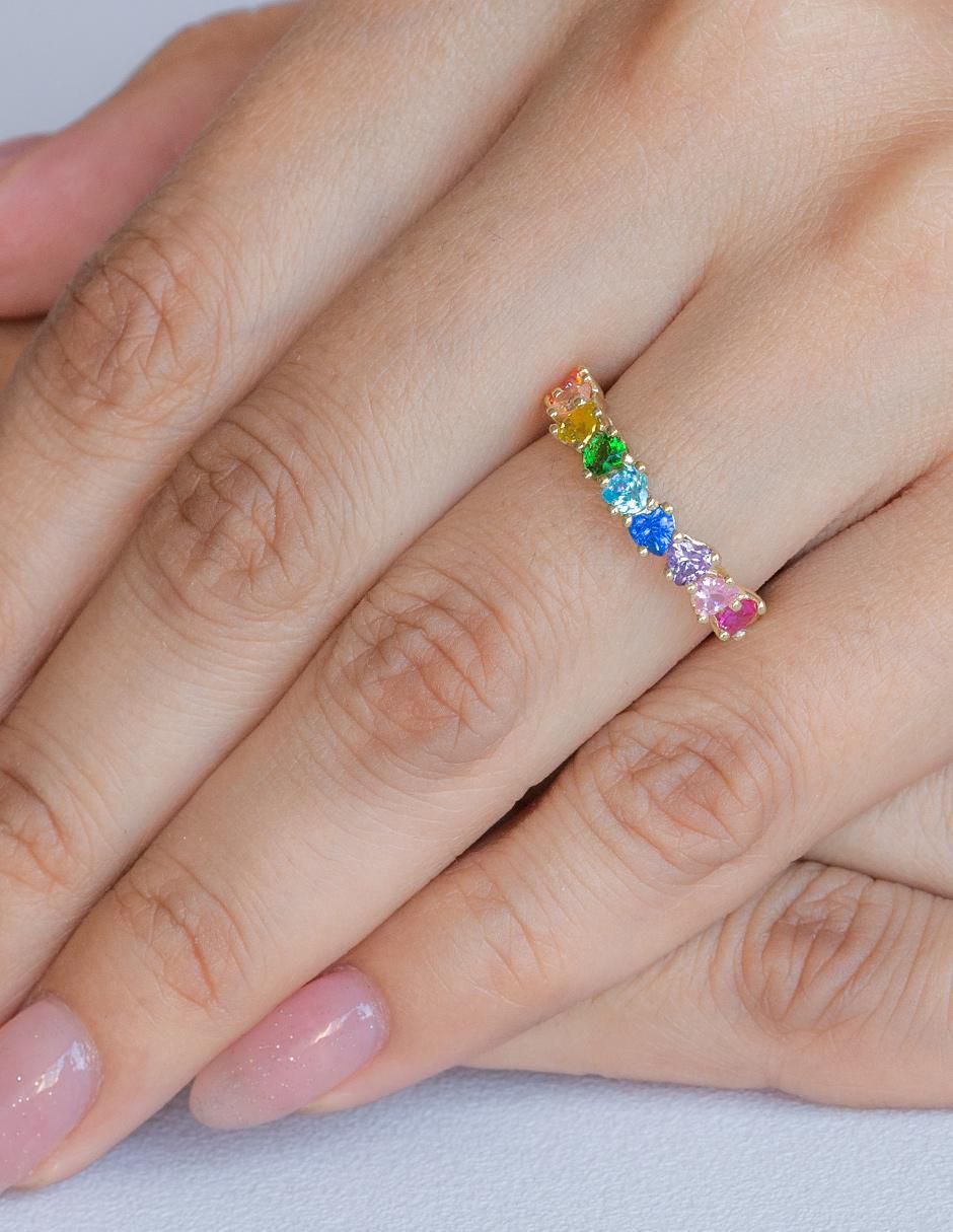 Churumbela "de (si aplica)" corazón abba joyas sin colección no aplica 10 k "de" oro zirconia pavé