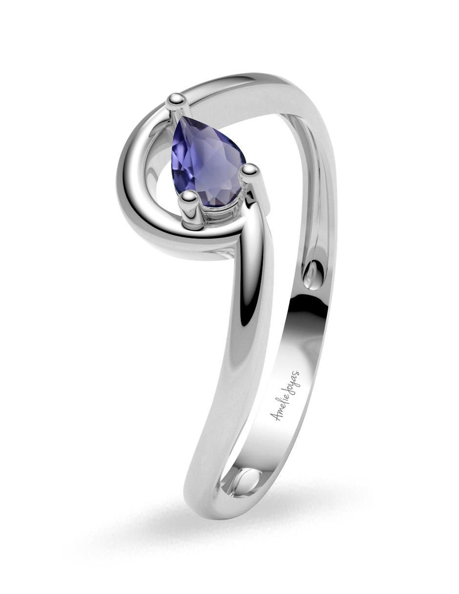 Anillo 14 k de oro zirconia brillante 2