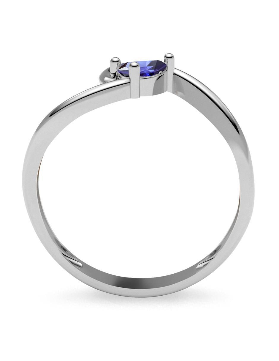 Anillo 14 k de oro zirconia brillante 3