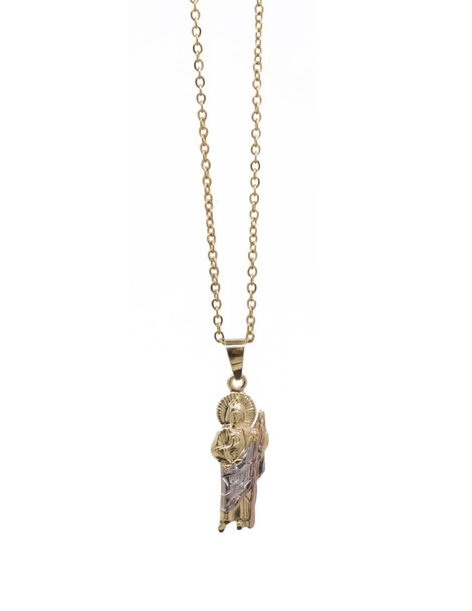 Collar San Judas de baño de oro 10 K 2