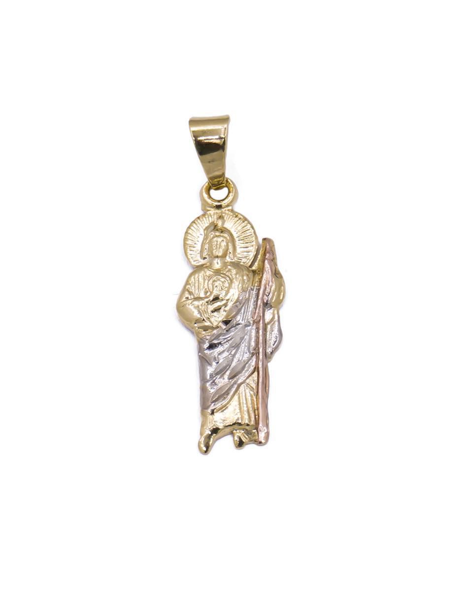 Collar San Judas de baño de oro 10 K 4
