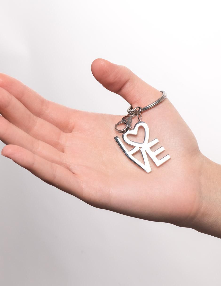 "llavero" luckyly sin licencia "de" acero inoxidable