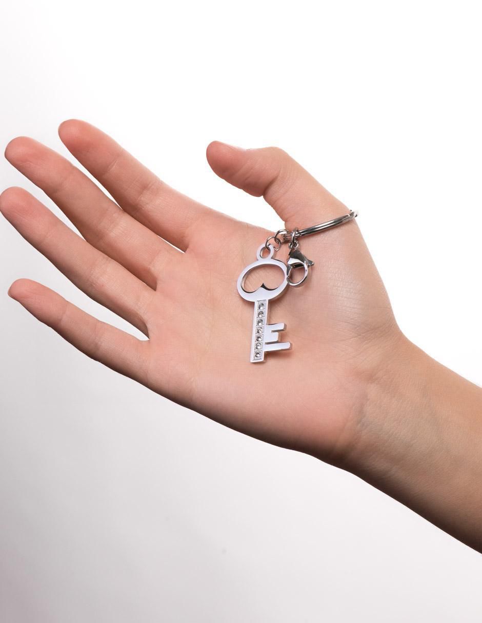 "llavero" luckyly sin licencia "de" acero inoxidable